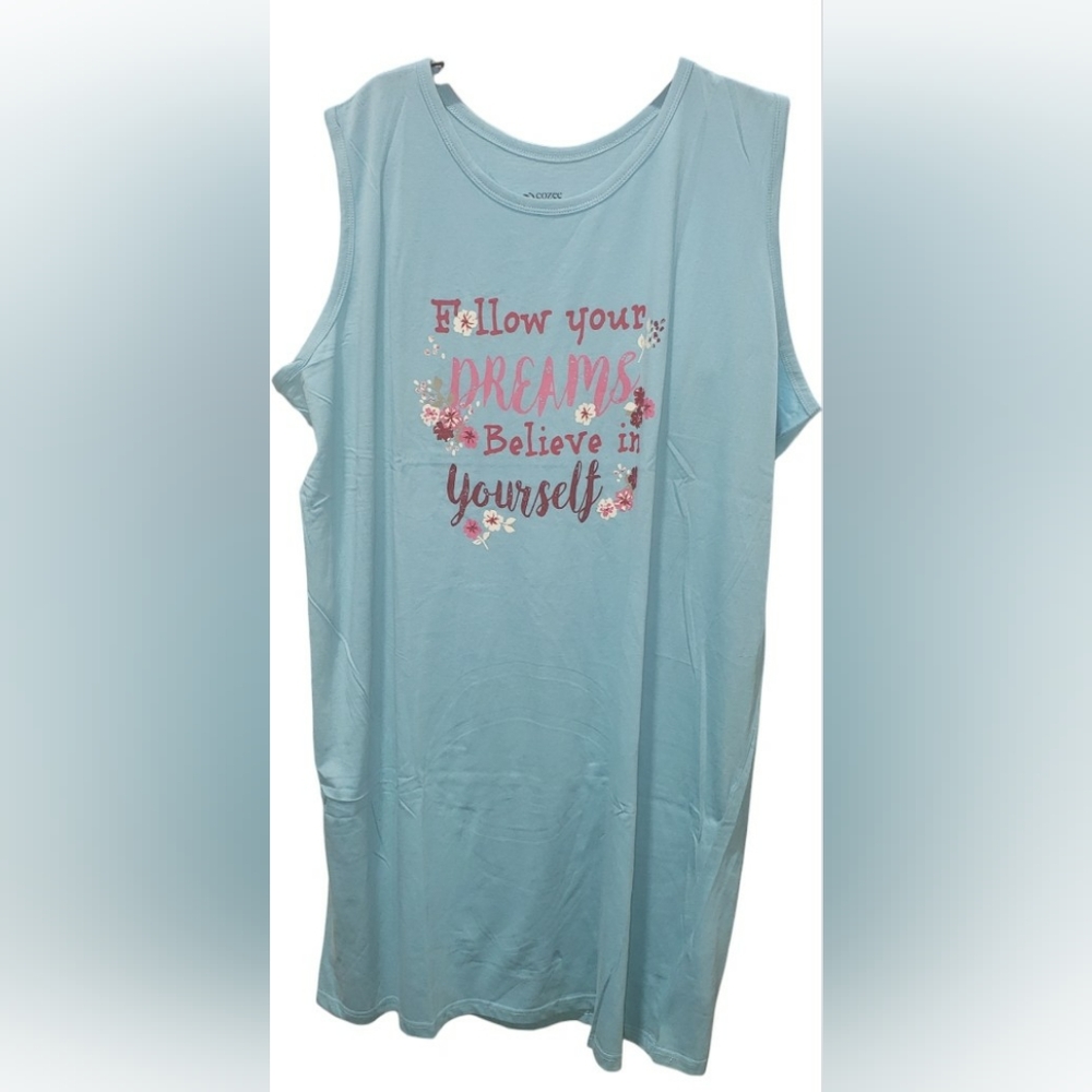 COZEE Corner 2ea  Flora Red & Blue Dreams   Dress SZ XX